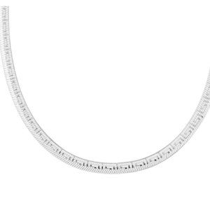 NEW Italian Sterling Silver 6.5mm Necklace 18 Inches 22 Grams